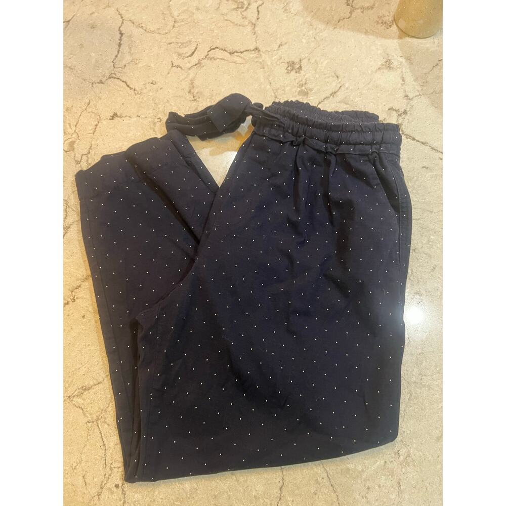 Navy and White Polka Dot Pants - Picture 2 of 5
